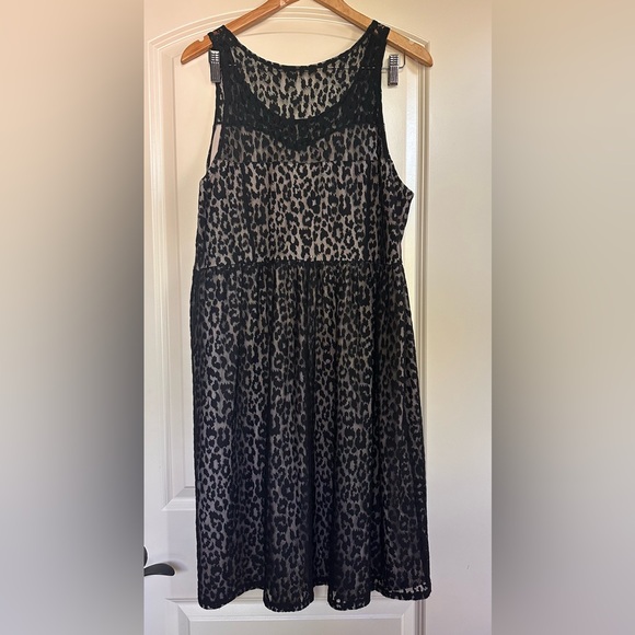 Lane Bryant sz 16,Black Lacy Dress,Knee Length,Y2K,Maximalist,Girlhoodcore - Picture 3 of 9
